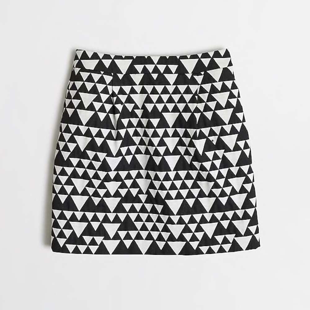 J. Crew Triangle Jacquard Skirt